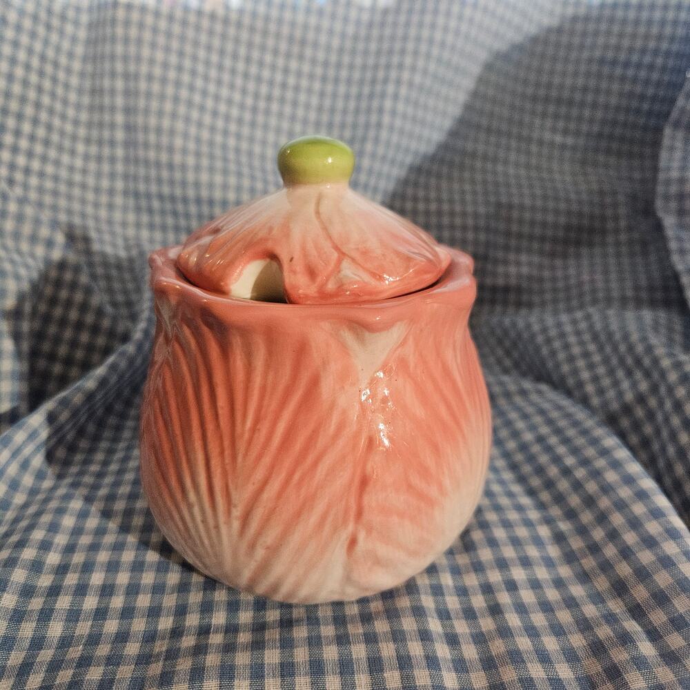 Vintage pink Peony Sugar Bowl No spoon included